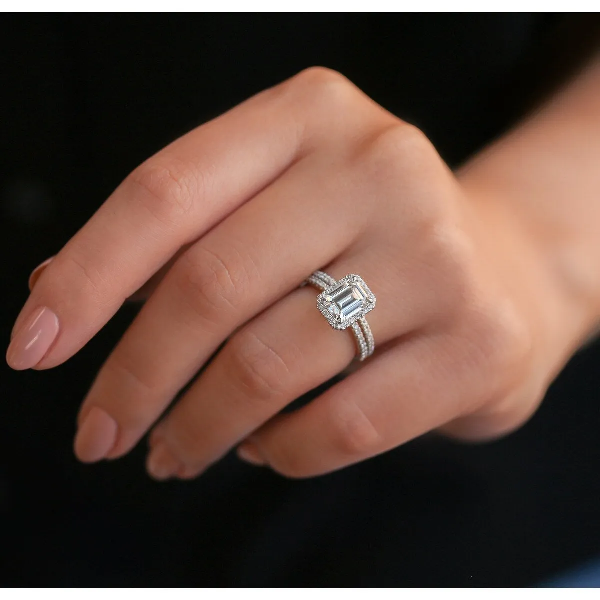 Annello by Kobelli 14k Gold Emma Moissanite Bridal Set (GH/VS, DEF/VS) sold by Zulily product image thumbnail 3