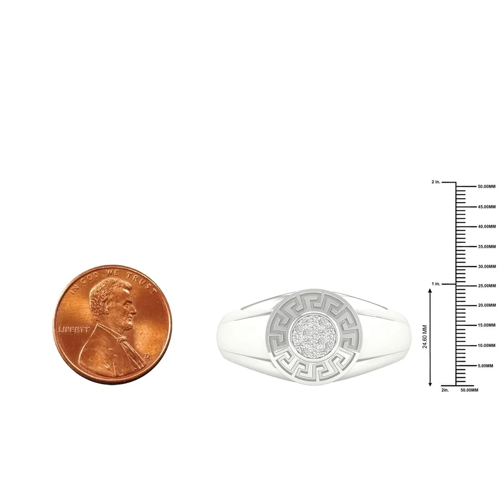 1/20ct TDW Diamond Men's Ring in 10k Gold by De Couer sold by Zulily product image thumbnail 4