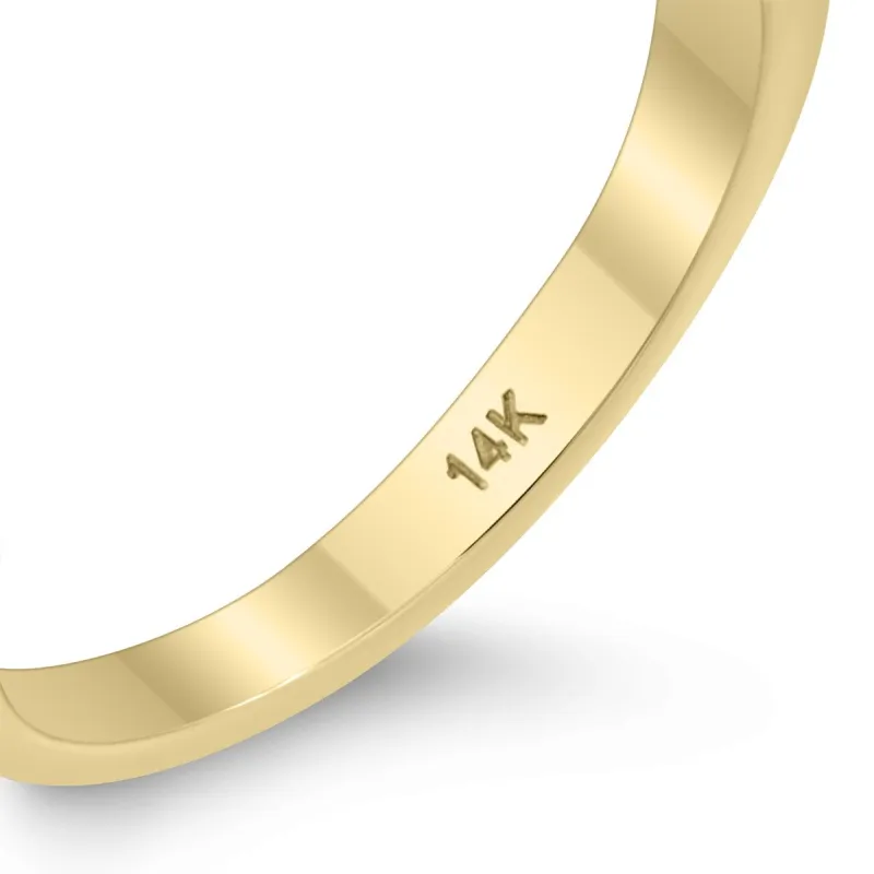 1MM Thin Rope Center Band in 14K Yellow Gold sold by Zulily
