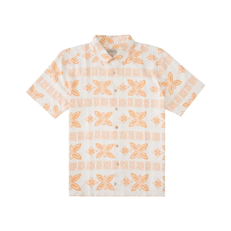 Quiksilver Waterman Men's Haunanuma Bay Woven Shirt Orange Size Small sold by Zulily