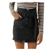 Guess Women's Denim Frayed Hem Denim Skirt Black Size Small sold by Zulily
