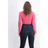 Self Esteem Juniors' Mock-Neck Bodysuit Mauvewood Size Large sold by Zulily