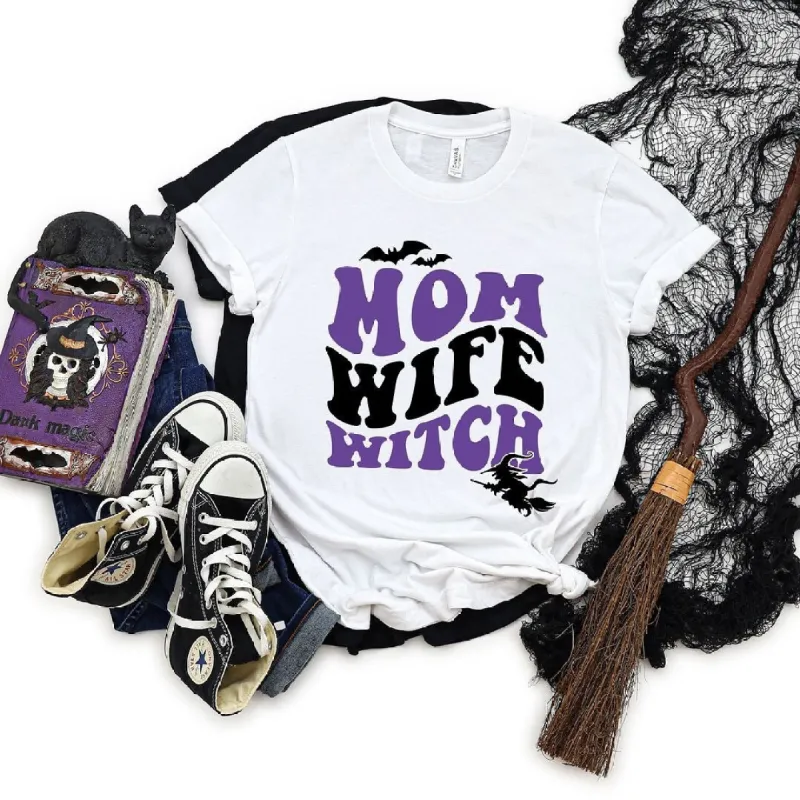 Mom Witch Wife Colorful Short Sleeve Tee sold by Zulily