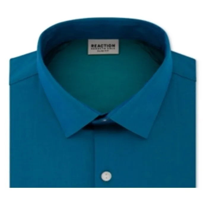 Kenneth Cole Men's Slim Fit Office Button Down Shirt Blue Size 16X32-33 sold by Zulily product image thumbnail 2