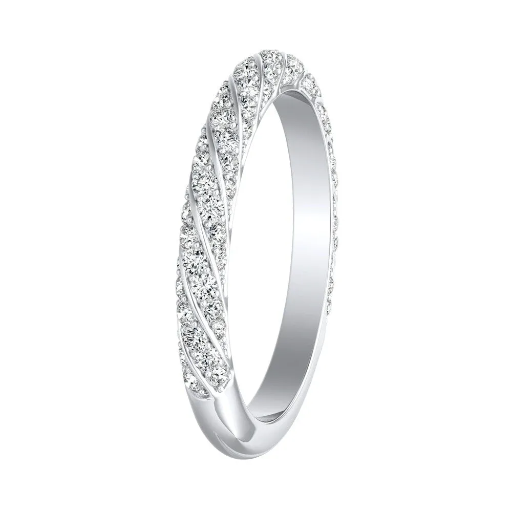 Auriya 1/2ctw Vintage Diamond Wedding Band Platinum sold by Zulily product image thumbnail 2