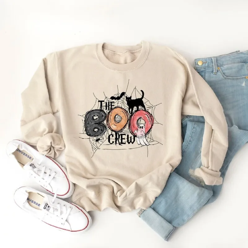The Boo Crew Colorful Sweatshirt sold by Zulily