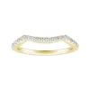 Auriya 1/6ctw Curved Diamond Wedding Band 14k Gold sold by Zulily