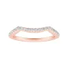 Auriya 1/6ctw Curved Diamond Wedding Band 14k Gold sold by Zulily