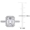 Miadora 2 7/8ct DEW Emerald-cut Moissanite Halo Engagement Ring in 10k White Gold sold by Zulily