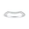 Auriya 1/6ctw Curved Diamond Wedding Band 14k Gold sold by Zulily
