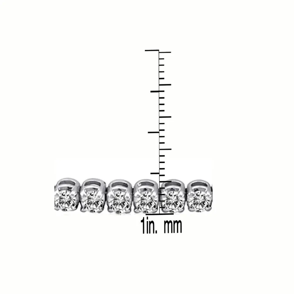 Auriya 14k Gold 3ct TDW Round 7-inch Diamond Tennis Bracelet sold by Zulily product image thumbnail 4