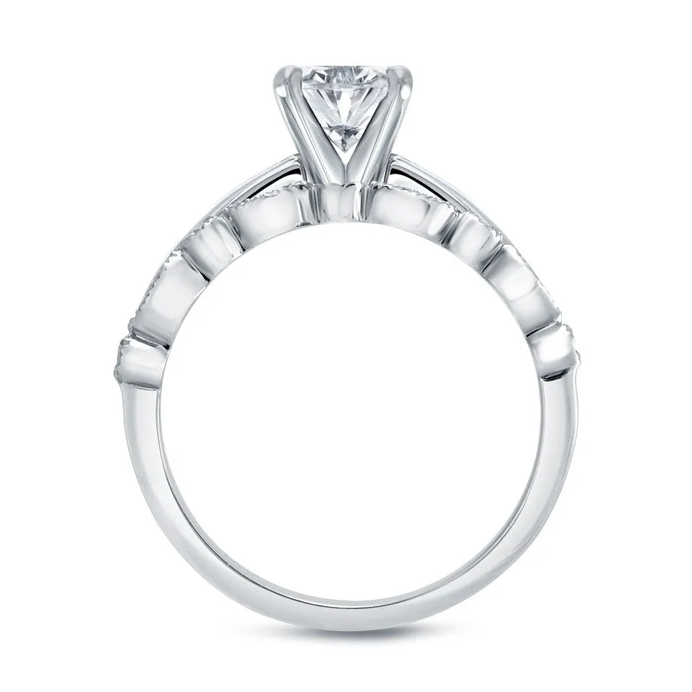 Auriya 14k Gold 7/8ctw Vintage Oval-cut Solitaire Diamond Engagement Ring Set sold by Zulily product image thumbnail 5