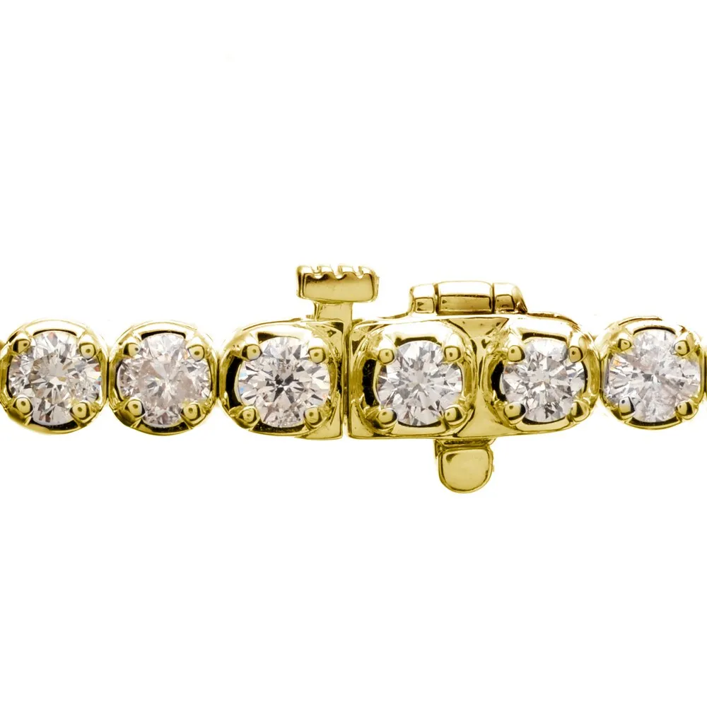 Auriya 14k Gold 3ct TDW Round 7-inch Diamond Tennis Bracelet sold by Zulily product image thumbnail 3