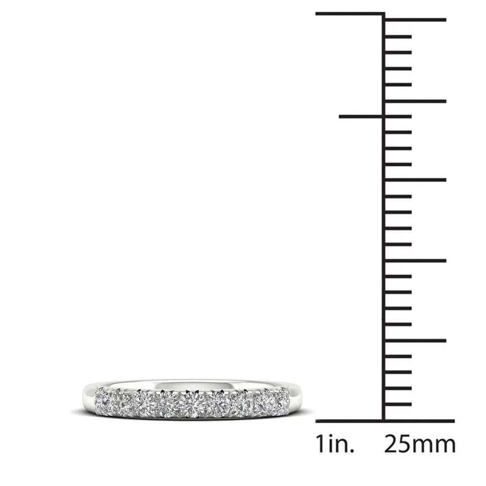 De Couer 14k White Gold 2/5ct TDW Diamond Women's Wedding Band - White H-I sold by Zulily product image thumbnail 4