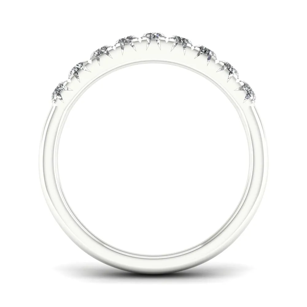 De Couer 14k White Gold 2/5ct TDW Diamond Women's Wedding Band - White H-I sold by Zulily product image thumbnail 3