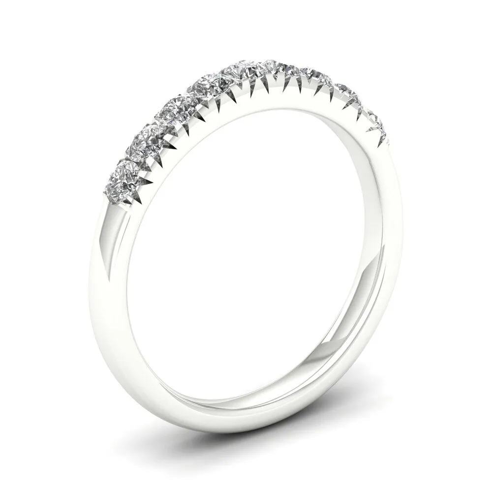 De Couer 14k White Gold 2/5ct TDW Diamond Women's Wedding Band - White H-I sold by Zulily product image thumbnail 2