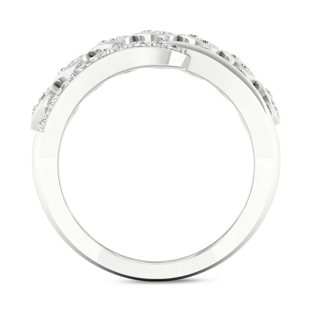 1/4ct TDW Diamond Heart Ring in Sterling Silver by De Couer - White sold by Zulily product image thumbnail 3