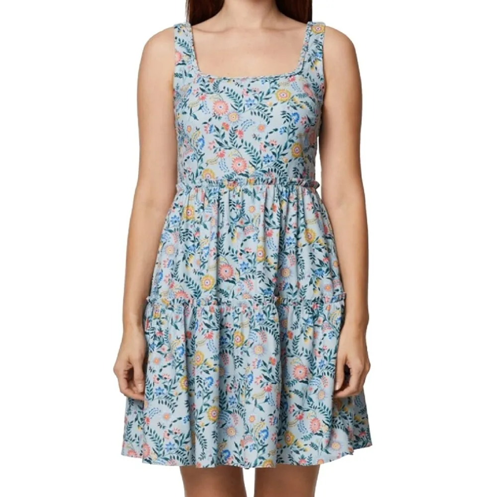 BCBGeneration Women's Square Neck Mini Dress Blue Size 16 sold by Zulily product image thumbnail 3