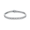 Auriya 14k White Gold 3 3/4ct TDW Round Diamond Tennis Bracelet sold by Zulily