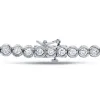 Auriya 14k White Gold 3 3/4ct TDW Round Diamond Tennis Bracelet sold by Zulily