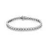 Auriya 14k White Gold 3 3/4ct TDW Round Diamond Tennis Bracelet sold by Zulily