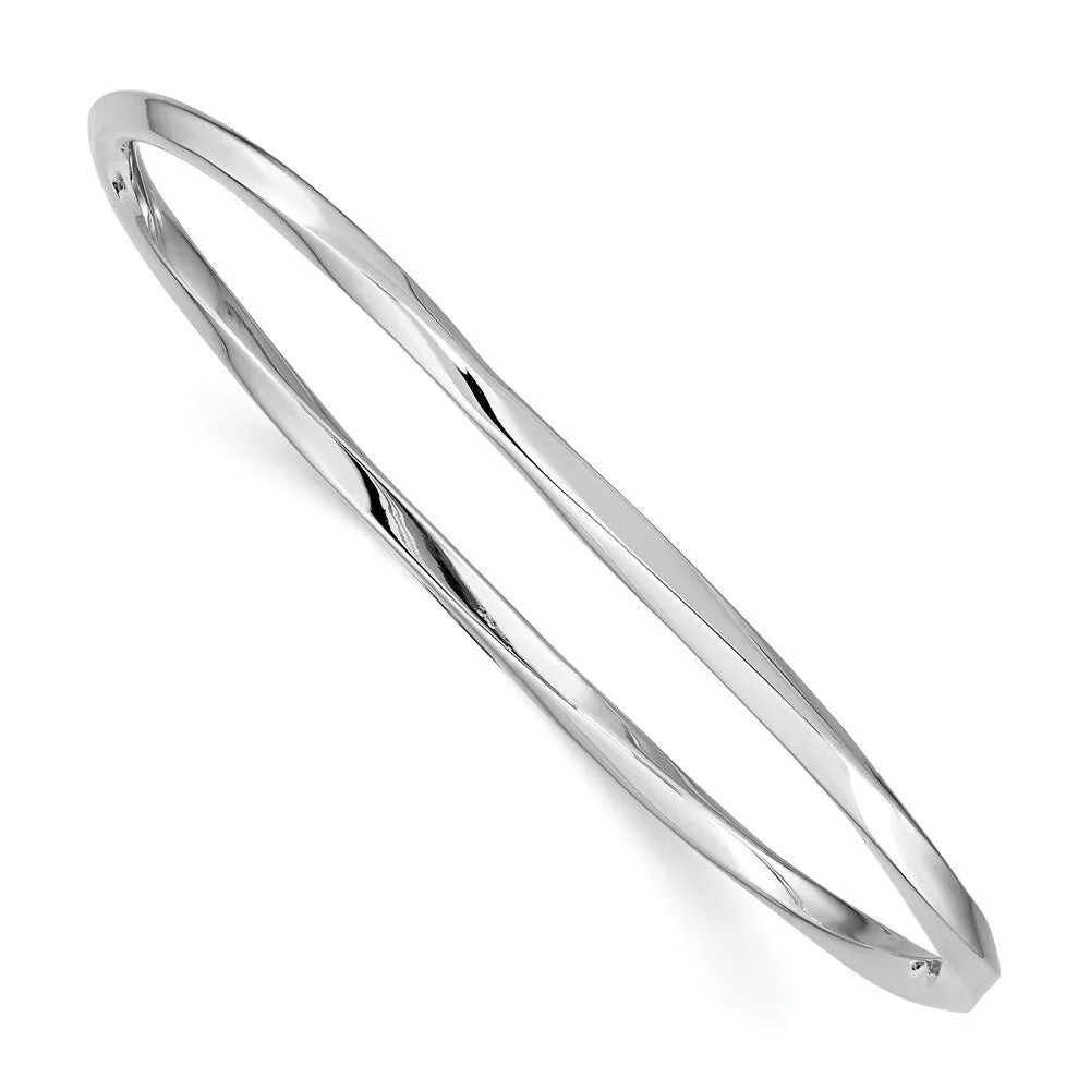 Curata 925 Sterling Silver 7" 3.5mm Solid Slip on Polished Bangle Bracelet sold by Zulily