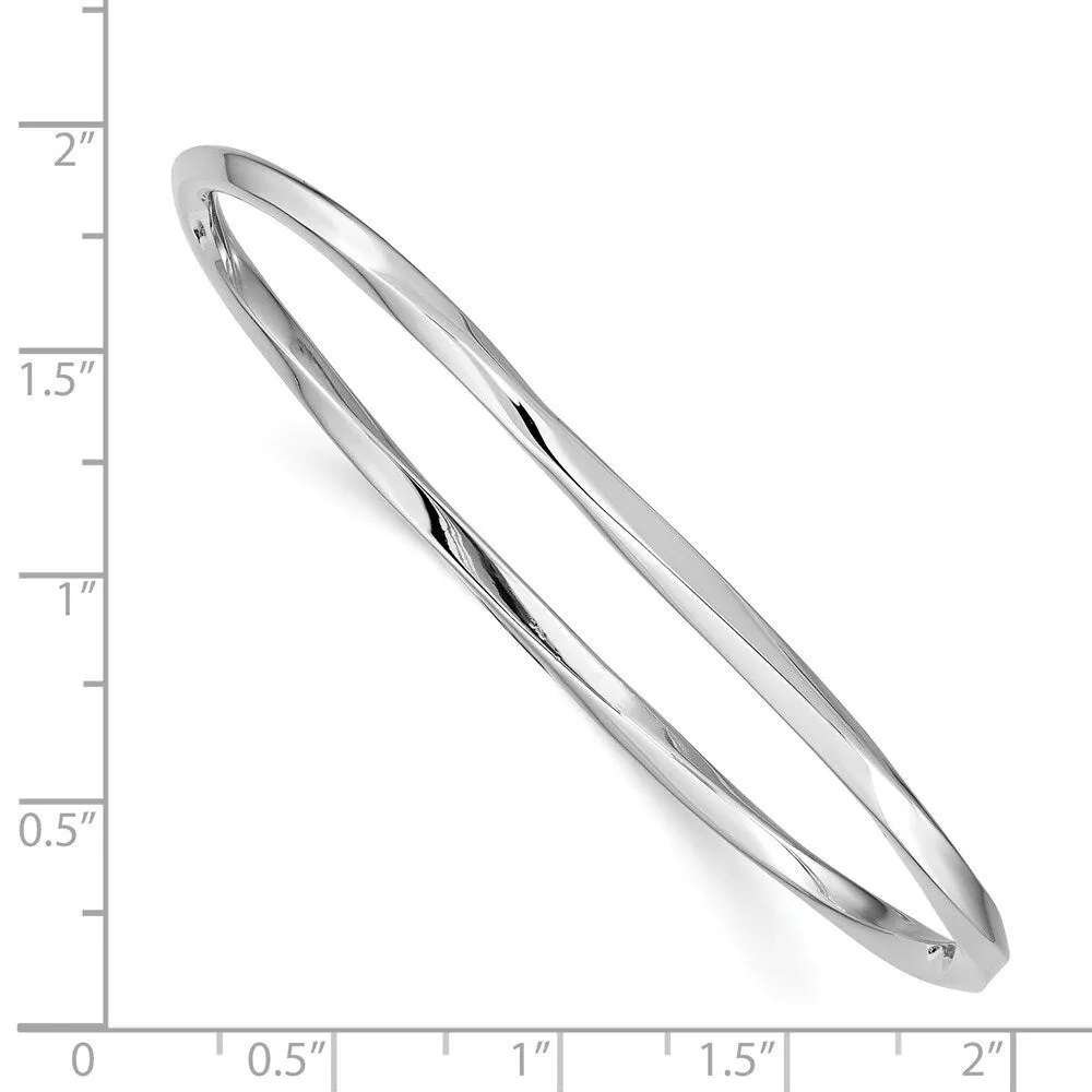 Curata 925 Sterling Silver 7" 3.5mm Solid Slip on Polished Bangle Bracelet sold by Zulily product image thumbnail 2