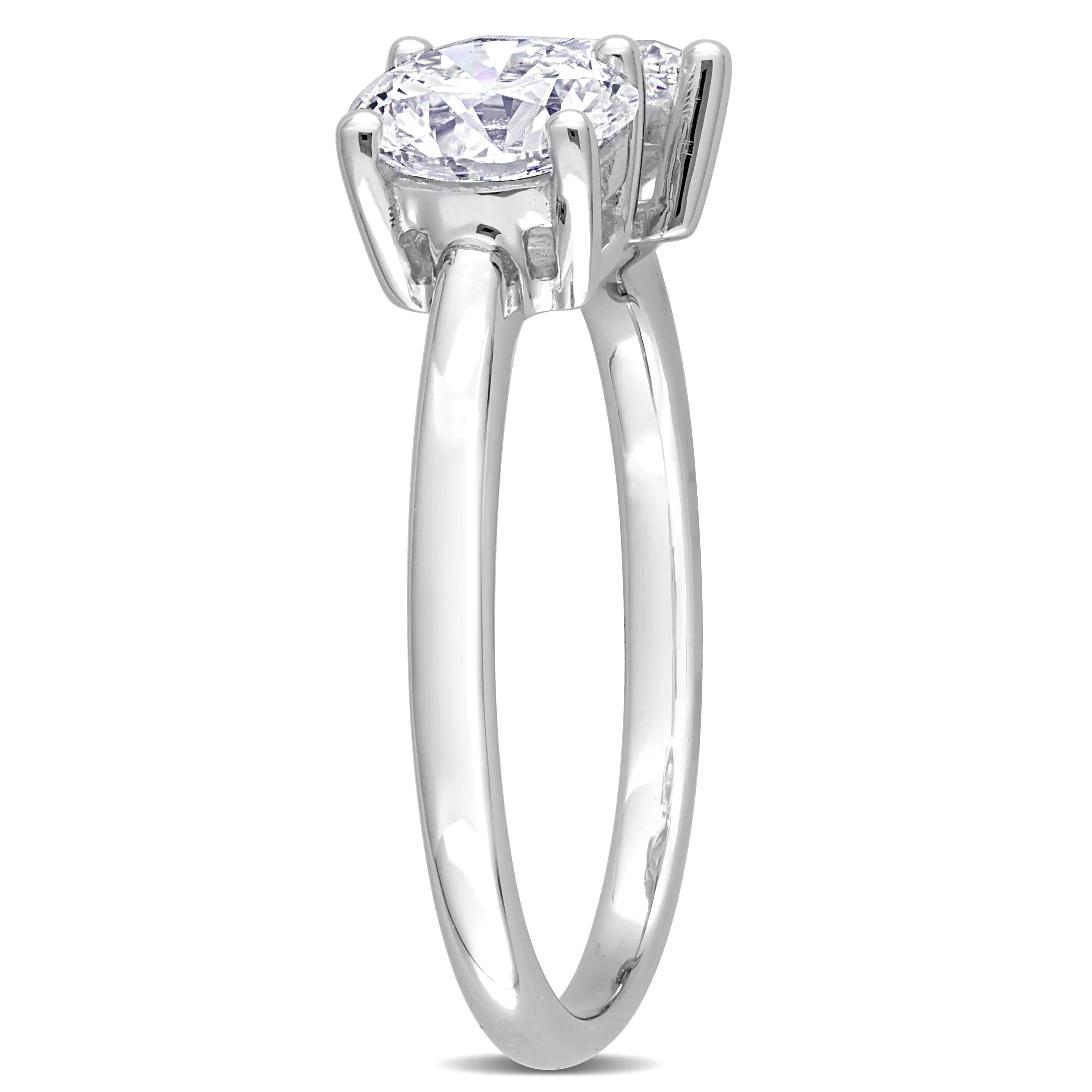 Created Forever 2ct TDW Pear Lab-Grown Diamond 2-Stone Engagement Ring in 14k White Gold sold by Zulily product image thumbnail 3