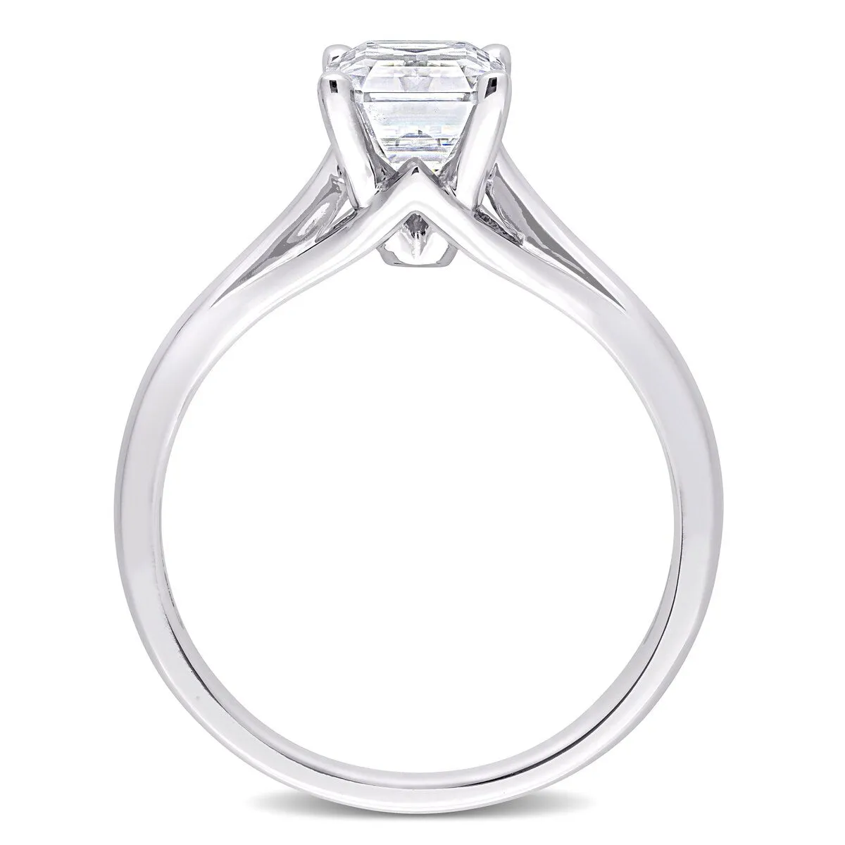 Miadora 2ct DEW Octagon-cut Moissanite Solitaire Engagement Ring in 14k White Gold sold by Zulily product image thumbnail 5
