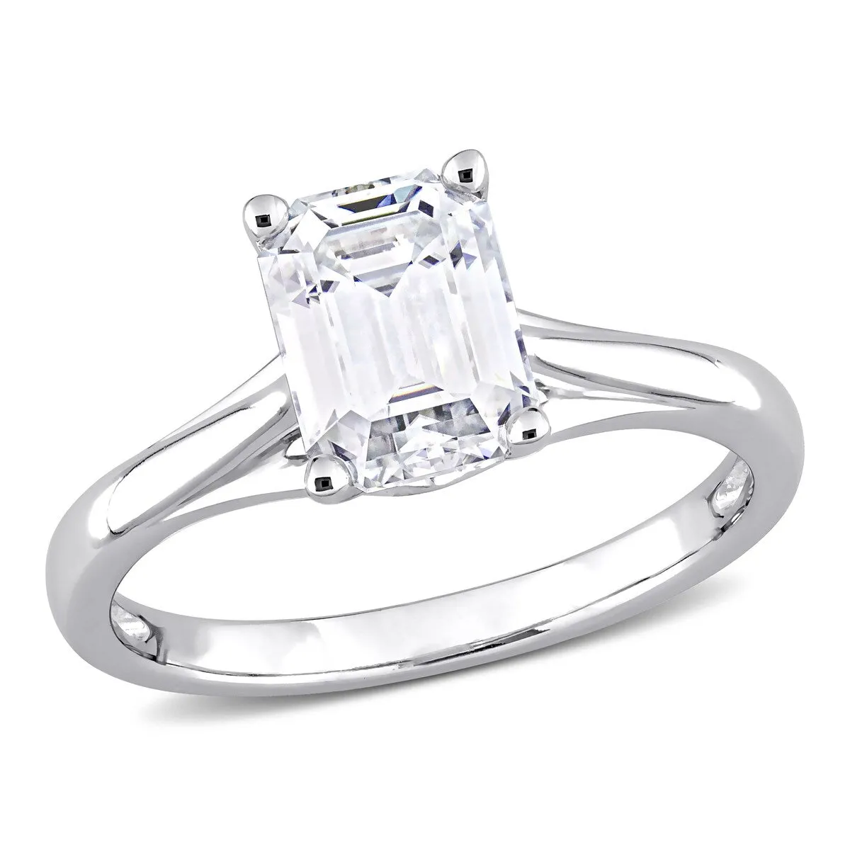 Miadora 2ct DEW Octagon-cut Moissanite Solitaire Engagement Ring in 14k White Gold sold by Zulily