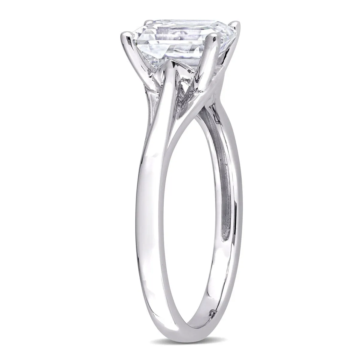 Miadora 2ct DEW Octagon-cut Moissanite Solitaire Engagement Ring in 14k White Gold sold by Zulily product image thumbnail 4
