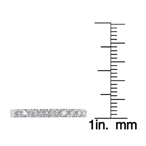 Auriya 5/8ctw Ultra-Thin Stackable Diamond Wedding Band 14k Gold (H-I, I1-I2) sold by Zulily product image thumbnail 4