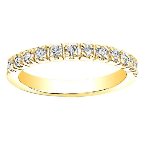 Auriya 5/8ctw Ultra-Thin Stackable Diamond Wedding Band 14k Gold (H-I, I1-I2) sold by Zulily product image thumbnail 2