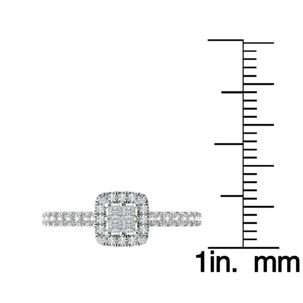 De Couer IGI Certified 10k Gold 1/2ct TDW Diamond Multi Stone Engagement Ring sold by Zulily product image thumbnail 4