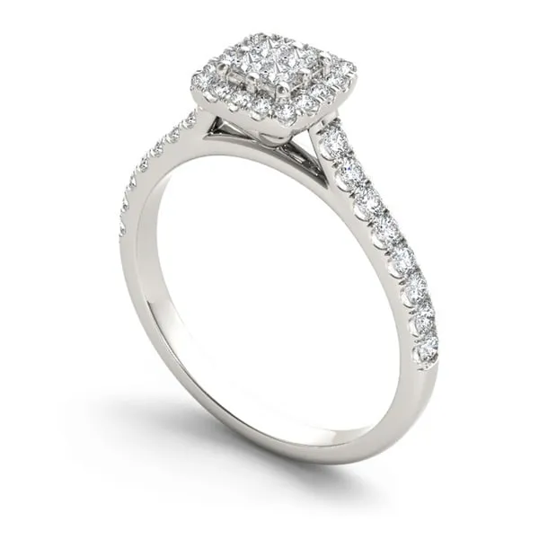 De Couer IGI Certified 10k Gold 1/2ct TDW Diamond Multi Stone Engagement Ring sold by Zulily product image thumbnail 2
