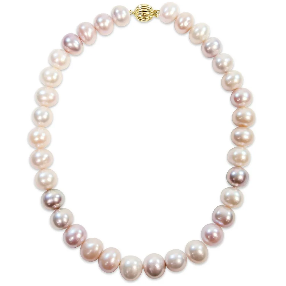 Miadora 14k Yellow Gold Multi-Color Cultured Freshwater Pearl Necklace (12.5-14.5 mm) sold by Zulily