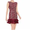 Donna Ricco Women's Sleeveless Lace Dress Wine Size 12 sold by Zulily