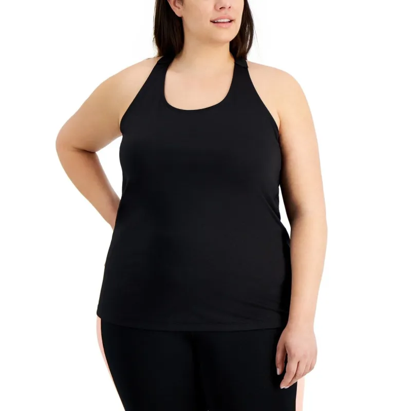 ID Ideology Women's Rainbow T Back Tank Top Black Size 3X sold by Zulily