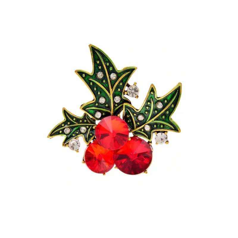 Don't AsK Red Holly Brooch sold by Zulily