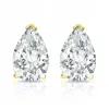 Auriya 14-karat Gold Lab Grown 4.50 carat TDW Pear Diamond Stud Earrings V-End Prong Push-back sold by Zulily