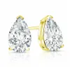 Auriya 14-karat Gold Lab Grown 4.50 carat TDW Pear Diamond Stud Earrings V-End Prong Push-back sold by Zulily
