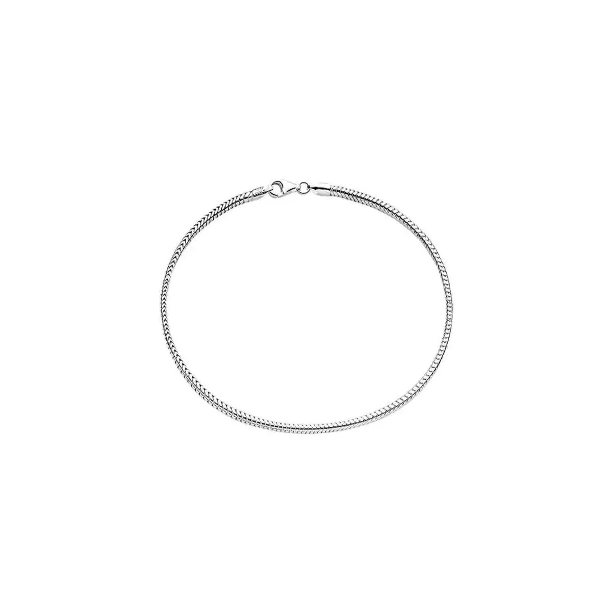 925 Sterling Silver 1MM Diamond Cut Snake Chain Anklet 9" or 10" sold by Zulily product image thumbnail 2