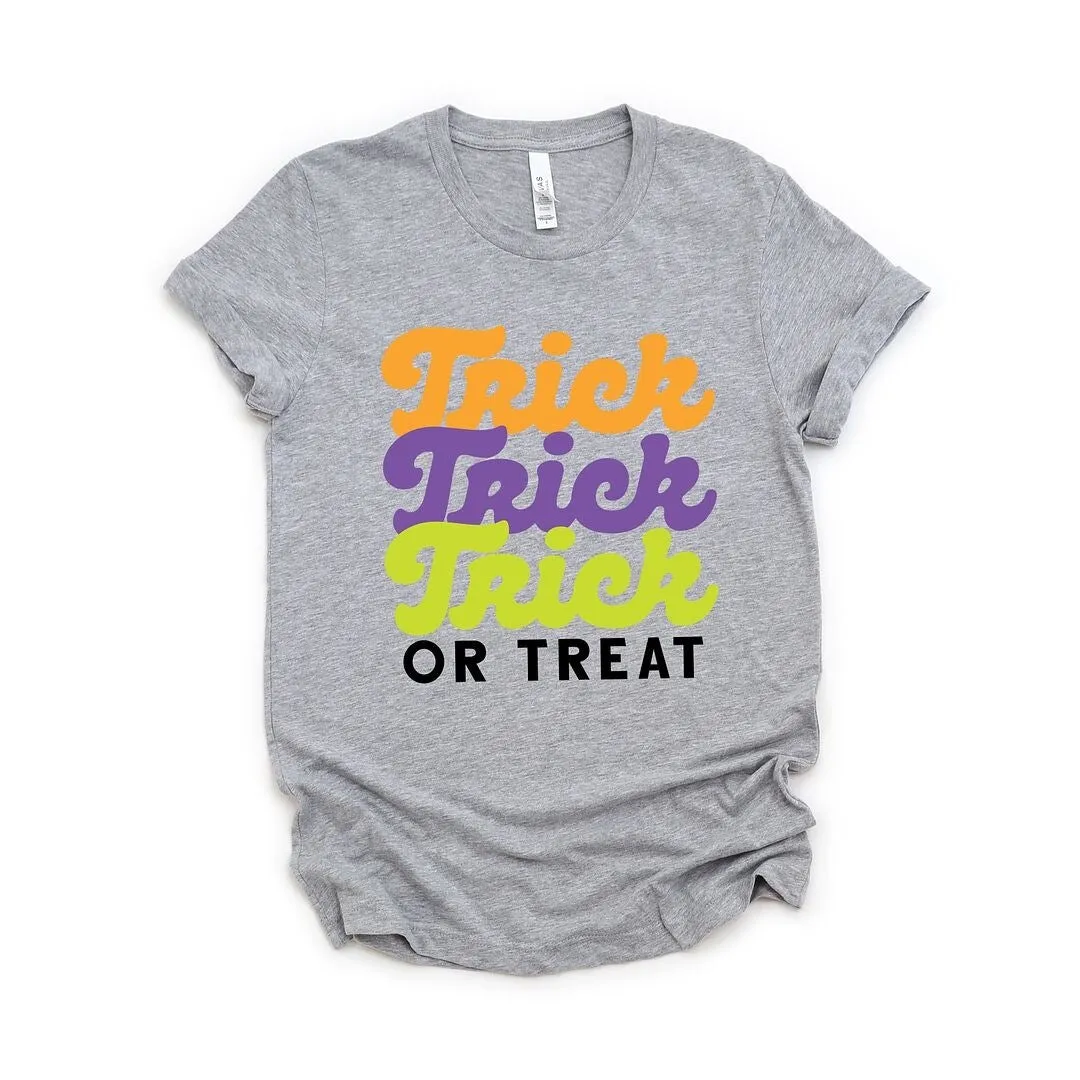 Trick or Treat Colorful Stacked Short Sleeve Tee sold by Zulily product image thumbnail 2