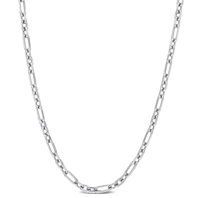 Miadora Sterling Silver Diamond Cut Figaro Rolo Necklace sold by Zulily