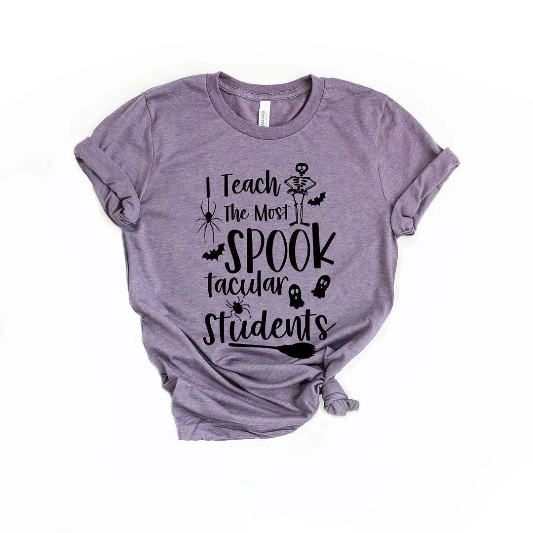 I Teach The Most Spooktacular Students Short Sleeve Tee sold by Zulily product image thumbnail 2