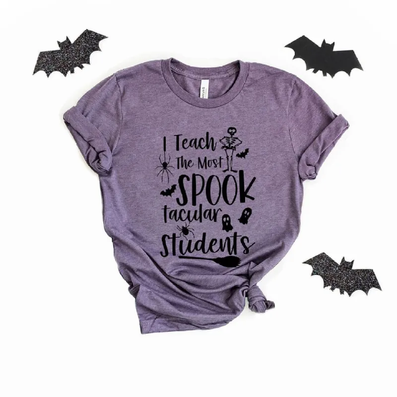 I Teach The Most Spooktacular Students Short Sleeve Tee sold by Zulily
