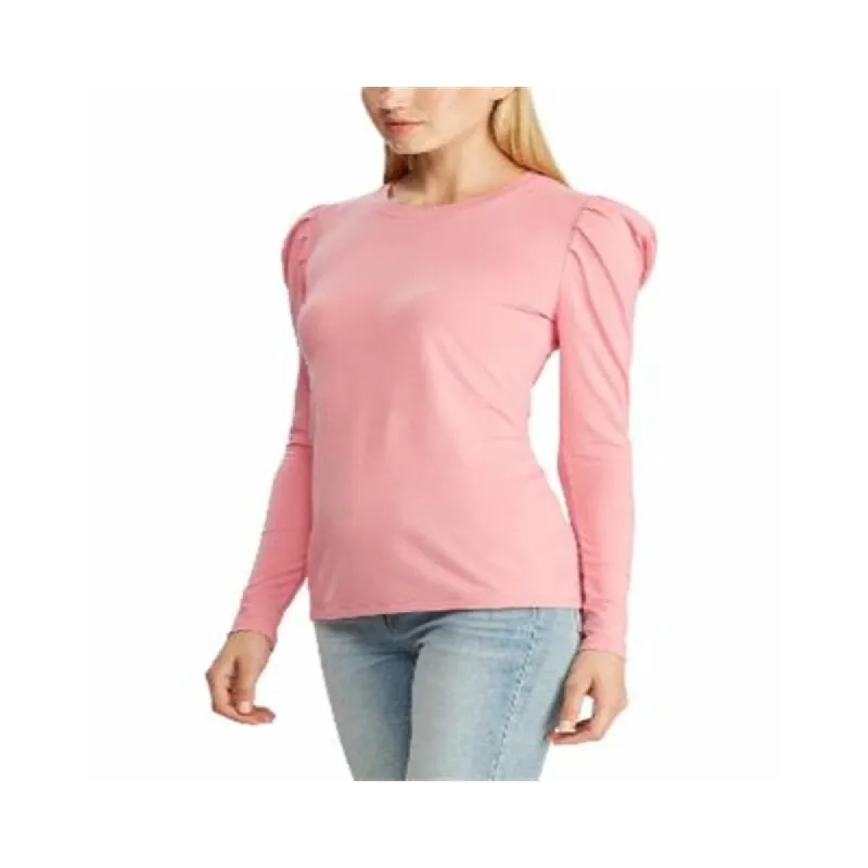 Ralph Lauren Women's Puffled Sleeve Top Pink Size Small made by Ralph Lauren