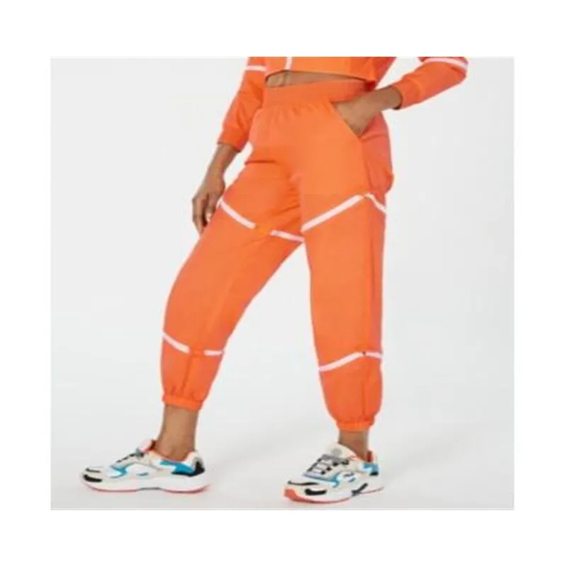 Waisted Women's Zippered Parachute Pants Orange Size Medium sold by Zulily