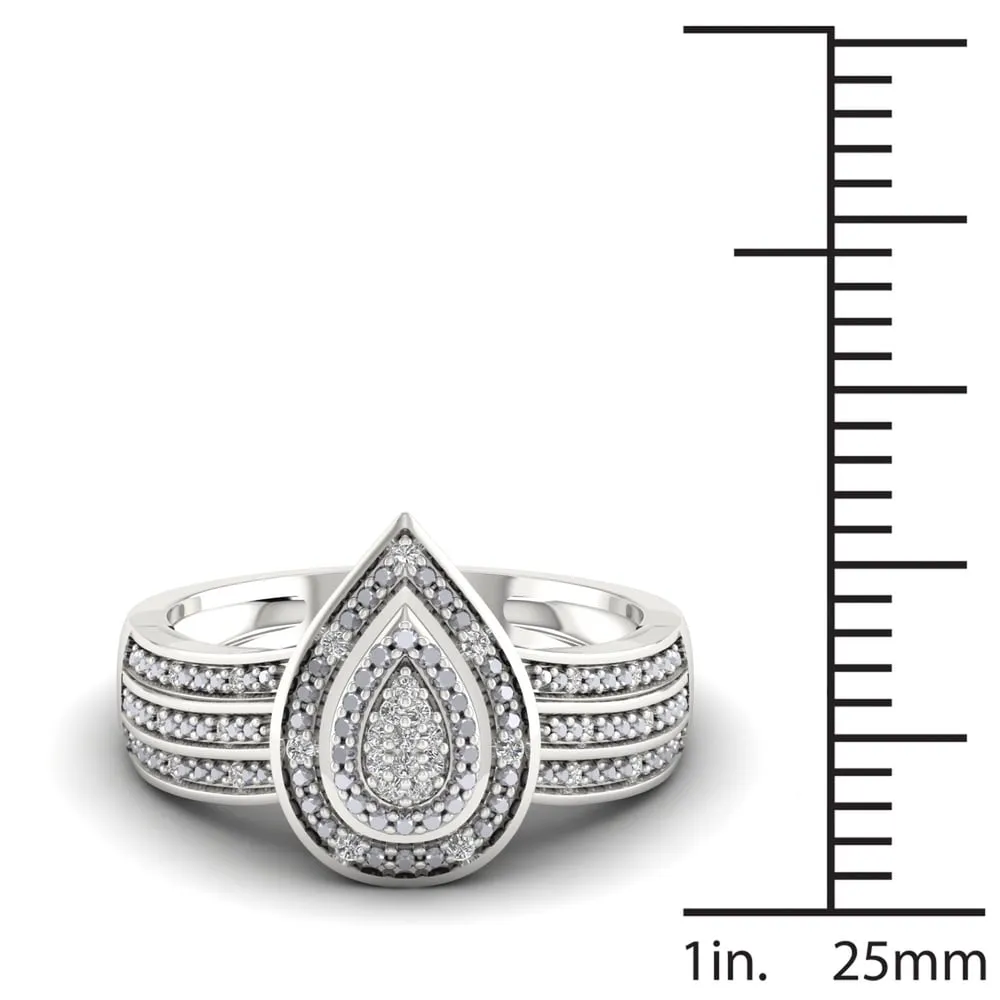 De Couer 1/10ct TDW Diamond Engagement Ring - White sold by Zulily