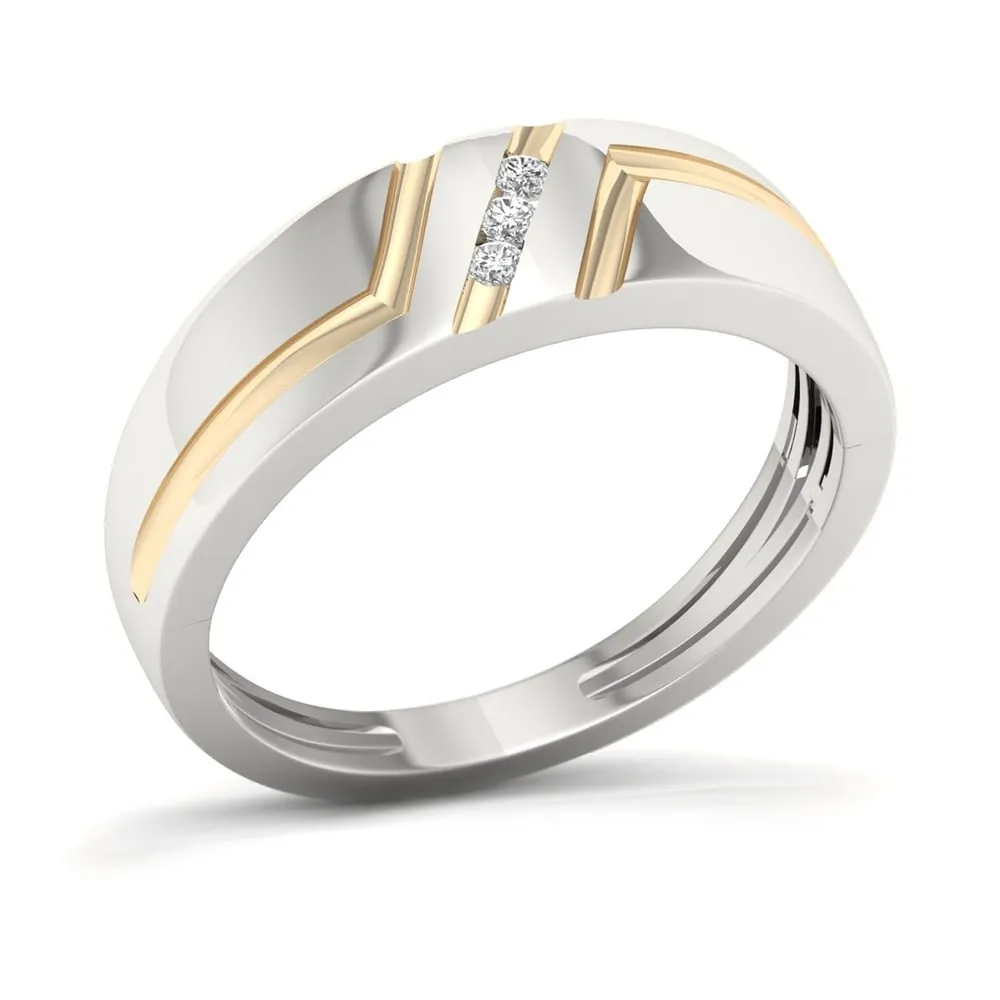 Sterling Silver 1/20ct TDW Diamond Men's Ring (H-I, I2) sold by Zulily product image thumbnail 5